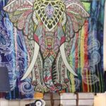 Grote doek met indiase olifant
