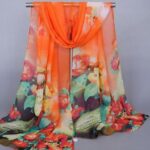 shawl voile multicolor